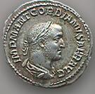 numismatic image of the Emperor Gordian II (c)2001, VCRC