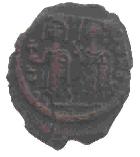 Coin with the images of Justin II and Sophia (c)1999, Chris Connell