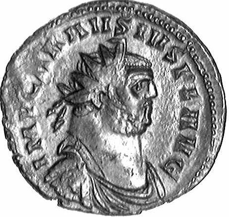 Coin with the image of Carausius (c)1998 CGB numismatique, Paris