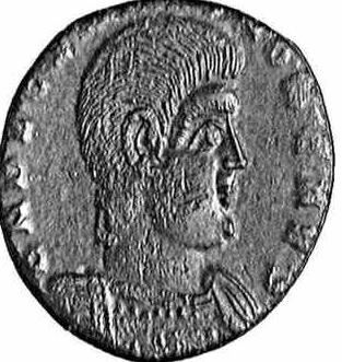 Coin with the image of Decentius (c)1998 CGB numismatique, Paris