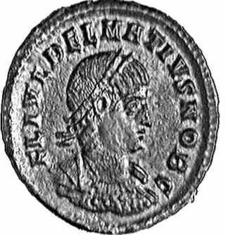 Coin with the image of DalmatiusCaesar (c)1998 CGB numismatique, Paris