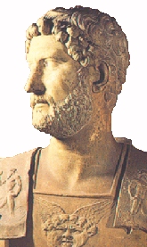 A bust of the Emperor Hadrian (c)2000 Justin Paola