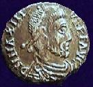 Coin with image of Maximus(c)1999, Princeton Economic Institute.