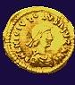A coin of Olybrius (c)1998, Princeton Economic Institute