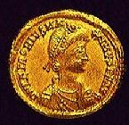 A coin of Petronius Maximus (c)1998, Princeton Economic Institute
