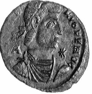 Coin with the image of Vetranio (c)1998 CGB numismatique, Paris