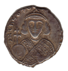 Coin portrait of Theodosius III (c)2000 Chris Connell