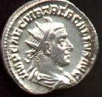 Coin with the image of Trebonianus Gallus (c)2002 VCRC
